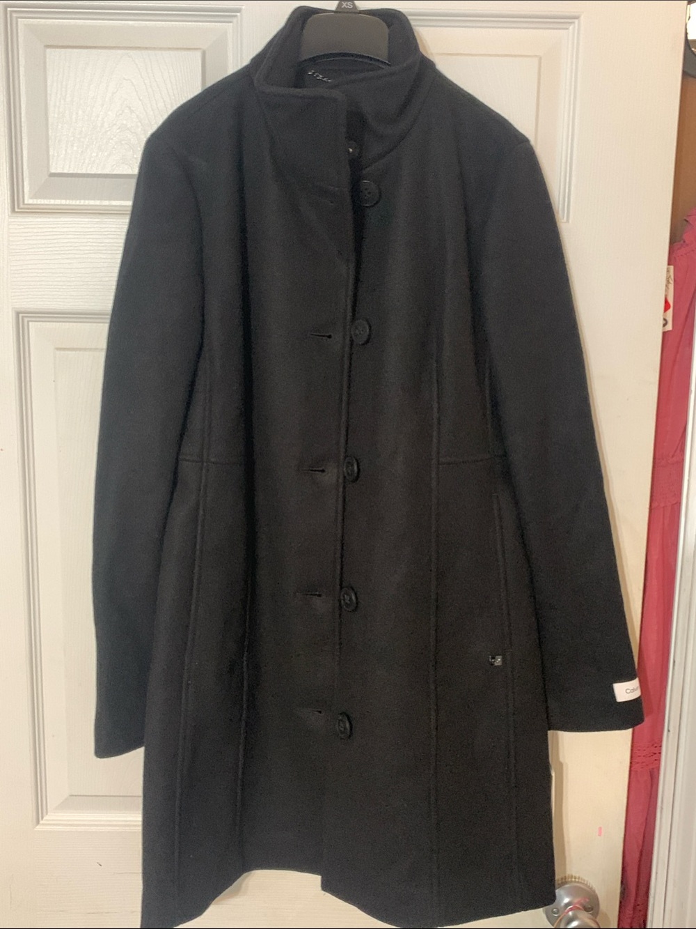 Calvin Klein XS black coat nwt
